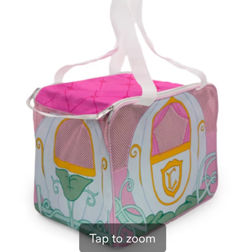 Pink and White Tote Bag